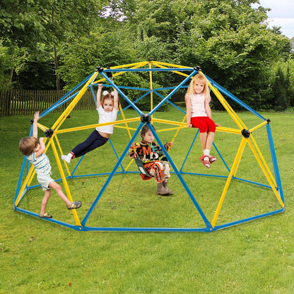 10 Feet Dome Climber with Swing and 800 Lbs Load Capacity-Green
