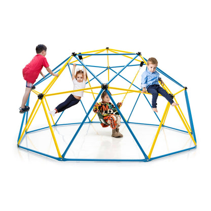 10 Feet Dome Climber with Swing and 800 Lbs Load Capacity-Green