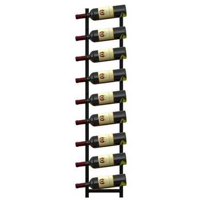 Rust-proof wall-mounted wine rack by Wilsons Home Store, holds 6 or 9 bottles, ideal for kitchen wine storage and organization.