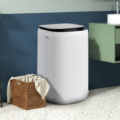 7.7 lbs Full-Automatic Washing Machine with 10 Washing Programs-Blue