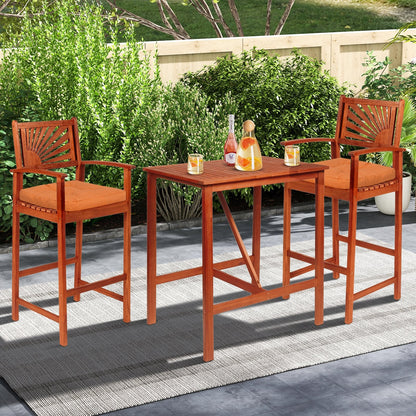 4 Pack 17.5 x 17 Inch U-Shaped Chair Pads with Polyester Cover-Gray