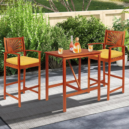 4 Pack 17.5 x 17 Inch U-Shaped Chair Pads with Polyester Cover-Gray