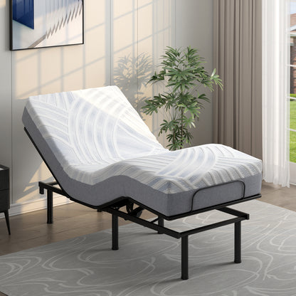 8/10 Inch Twin XL Cooling Adjustable Bed Memory Foam Mattress-10 inches