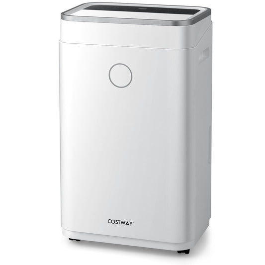60-Pint Dehumidifier for Home and Basements 4000 Sq. Ft with 3-Color Digital Display-White