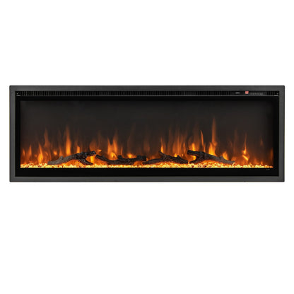 Electric Fireplace in-Wall Recessed with Remote Control and Adjustable Color and Brightness-36 inches