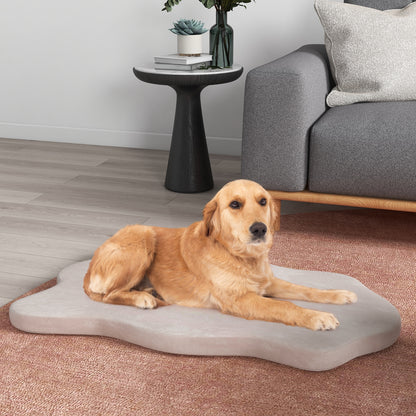 Orthopedic Dog Bed with Memory Foam Support for Large Dogs-Beige