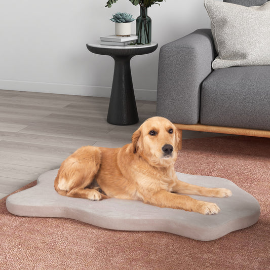 Orthopedic Dog Bed with Memory Foam Support for Large Dogs-Beige
