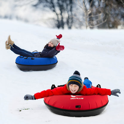 40" Inflatable Snow Sled for Kids and Adults-Red