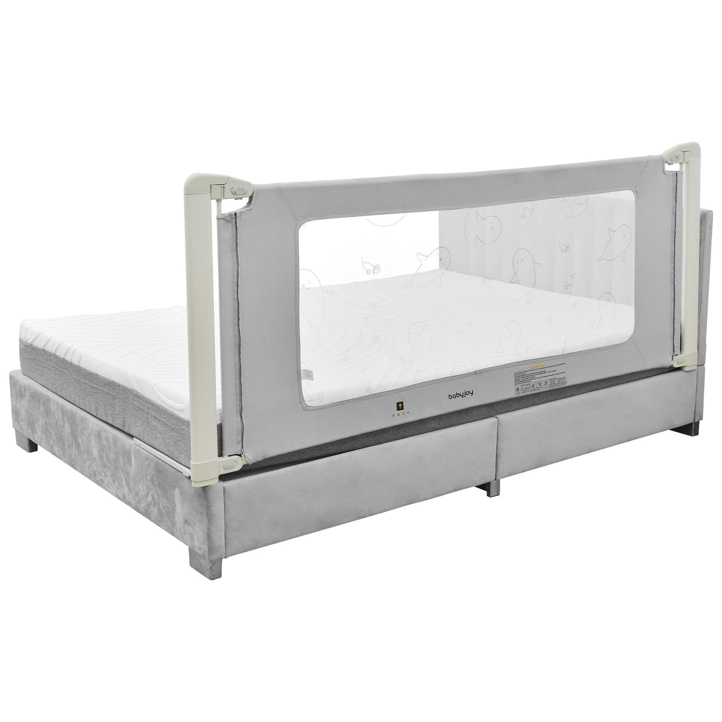 Bed Rail Guard for Toddlers Kid with Adjustable Height and Safety Lock-70 inch