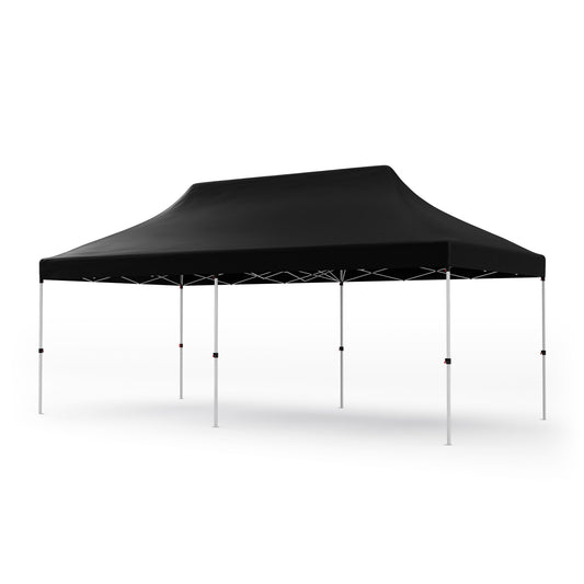 10 x 20 FT Pop-up Canopy Tent with Carrying Bag-Black