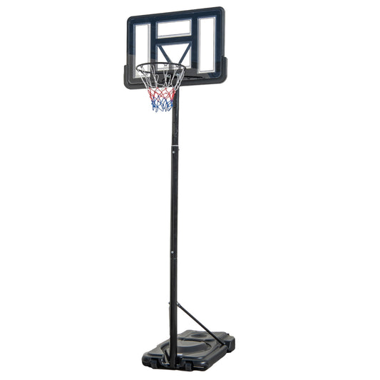 Portable Basketball Hoop with 9-Position Adjustable Height