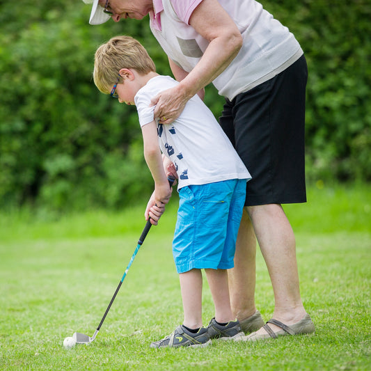 Junior Complete Golf Club Set Right Hand with Rain Hood for Kids-Blue