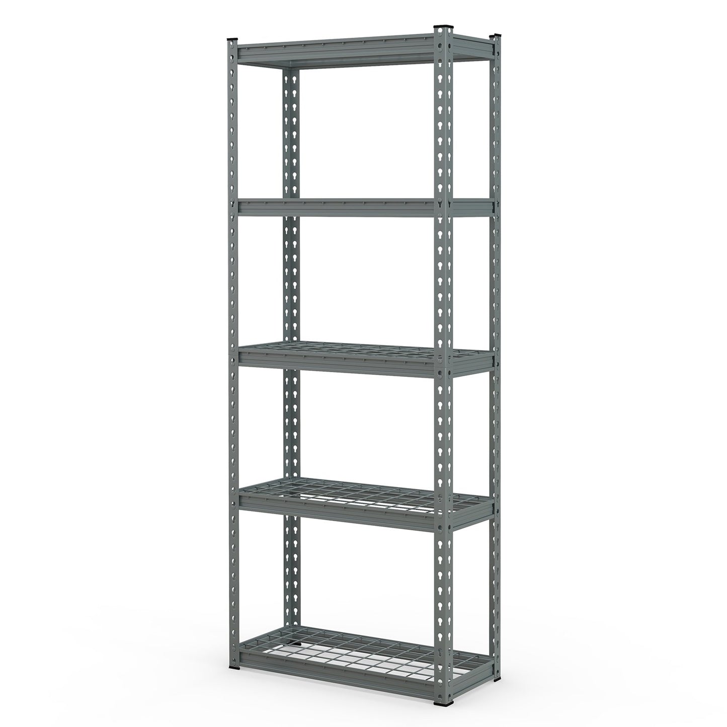 5-Tier Heavy Duty Wire Storage Racks with Anti-slip Foot Pad-Black