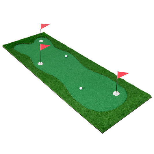 Golf putting green with realistic artificial grass turf, designed for practice, from Wilsons Home Store sports golf collection.