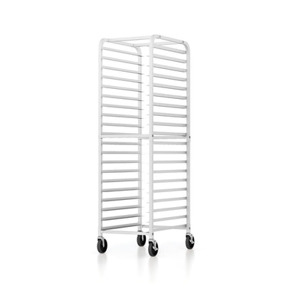 20-tier Bun Pan Speed Rack with Lockable Rubber Wheels