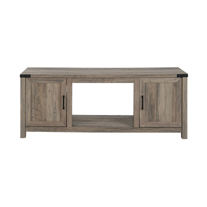 Electric Fireplace TV Stand with Storage Cabinets for TVs up to 70 Inch-Natural