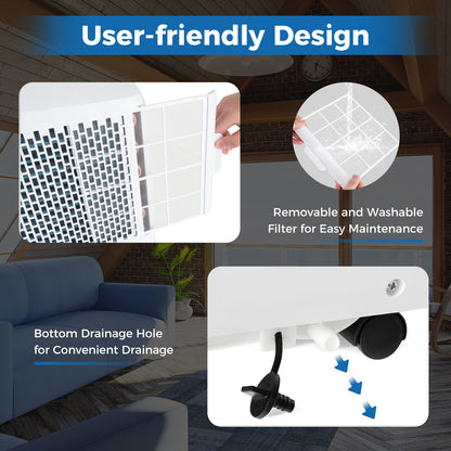 8000 BTU Portable Air Conditioner 3 in 1 AC Unit Fan and Dehumidifier