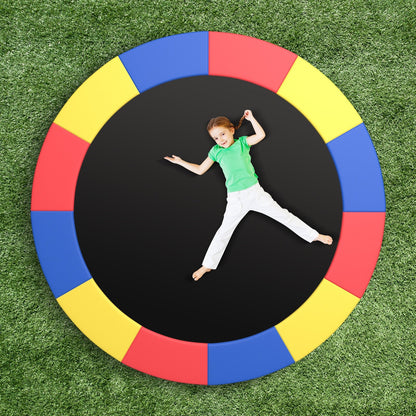 8-16 FT Trampoline Pad Replacement Safety Pad with Fixing Straps (Multicolor)-15FT