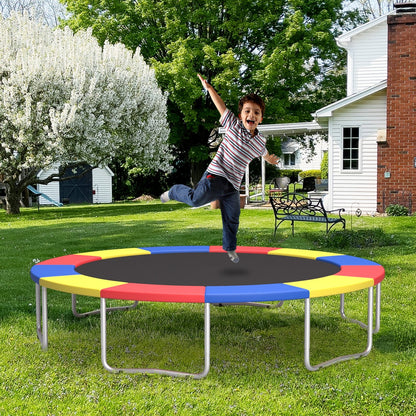 8-16 FT Trampoline Pad Replacement Safety Pad with Fixing Straps (Multicolor)-15FT