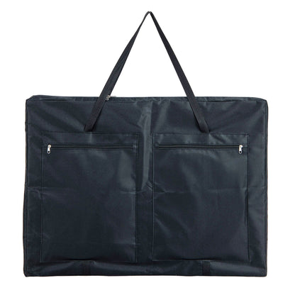 Wooden 4-in-a-row Game Set with 42 PCS Chips and 600D Oxford Fabric Carrying Bag-Blue