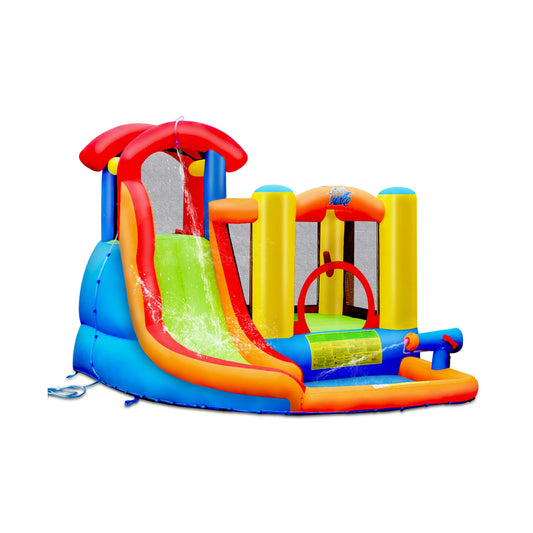 Inflatable Water Slide Bounce House with Pool and Cannon Without Blower
