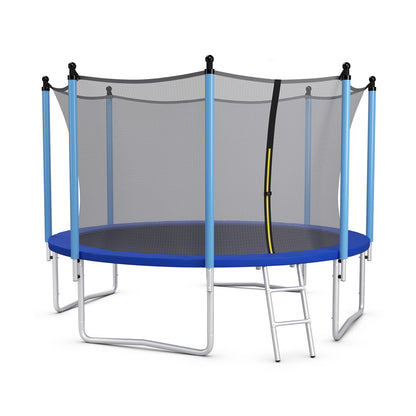 Outdoor Trampoline with Safety Closure Net-12 ft