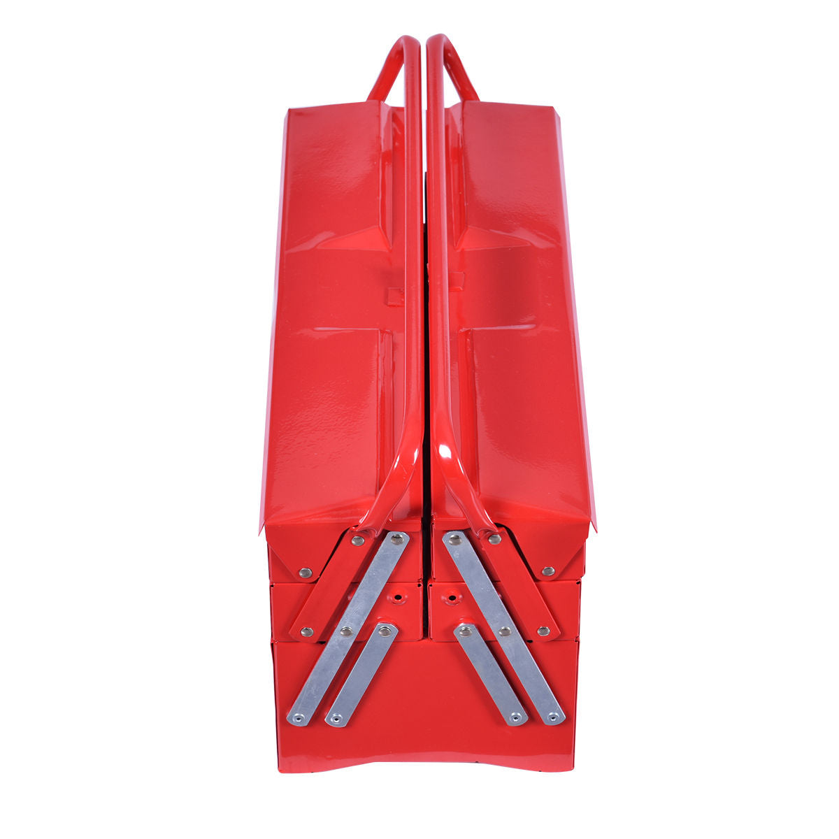 20 Inch Metal Tool Box Portable with 5 Trays Cantilever