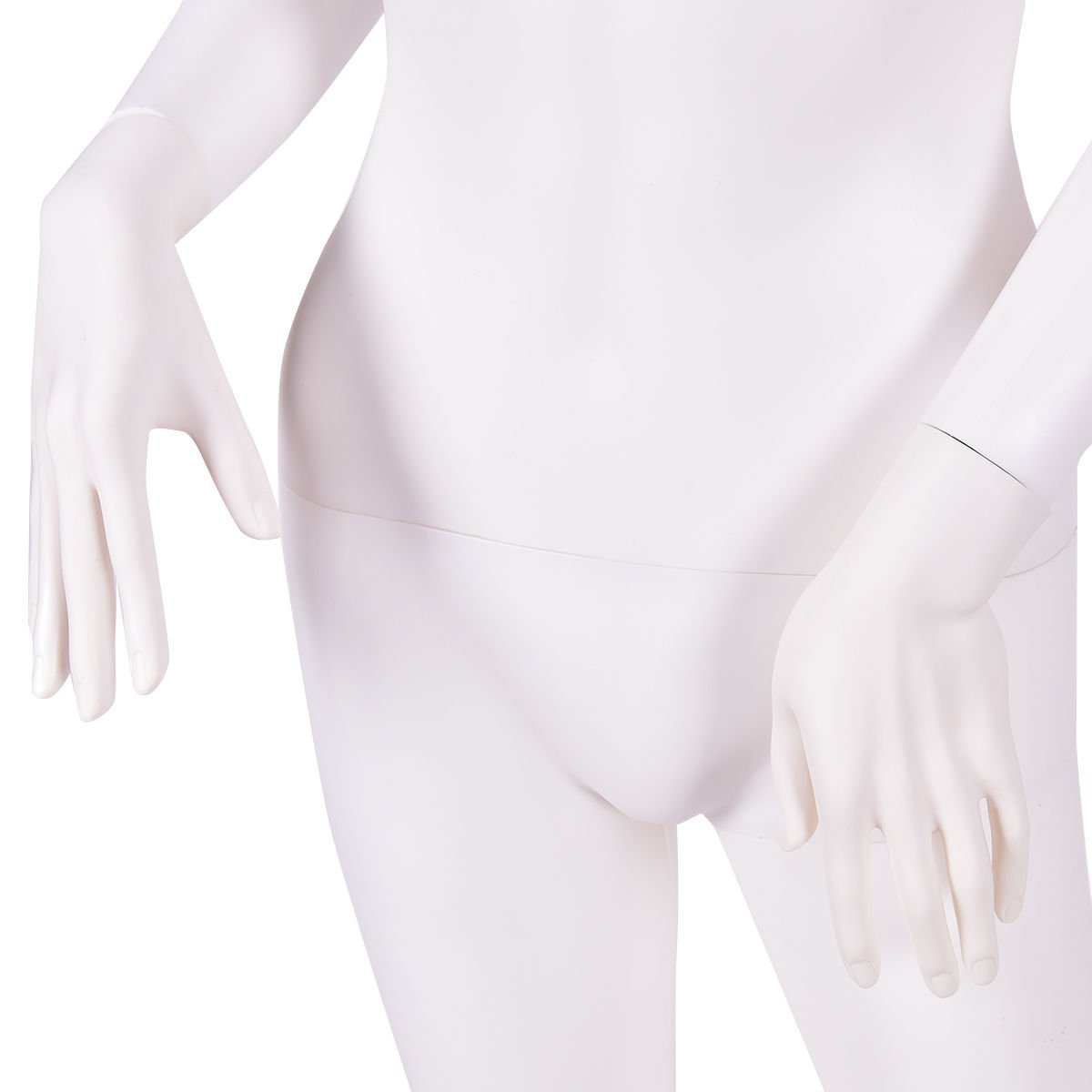 5.8 Feet Plastic Female Mannequin Adjustable Detachable Manikin with Metal Stand